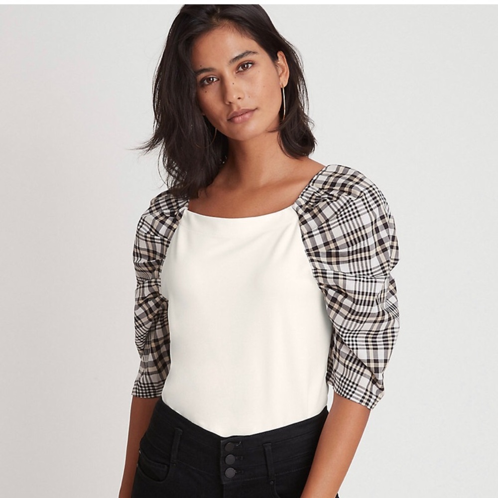 NWT Ann Taylor Puff Sleeve Top